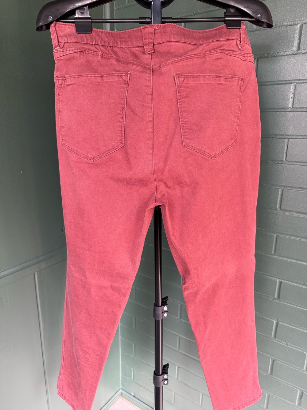 Wit & Wisdom Slim Raspberry-Colored Stretch Jeans - Picture 2 of 4